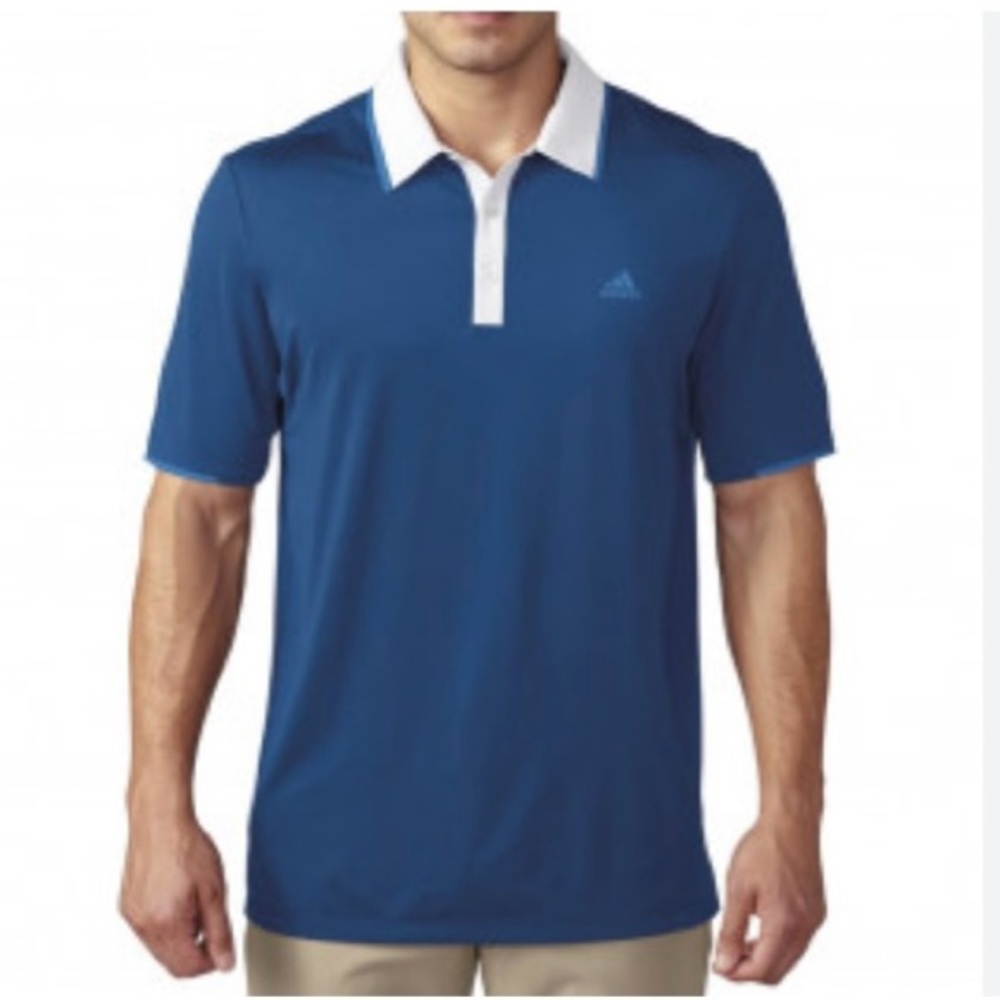 Adidas  SZ XXL Navy and Beige Climalite Shirt
